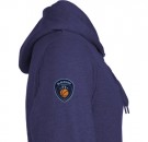 Bærum Basket hettegenser - blåmelert thumbnail