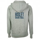 Bislet hettejakke - gråmelert  thumbnail