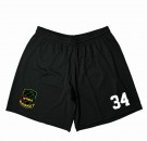 NTNUI enkel treningsshorts, sort - jente/dame modell thumbnail