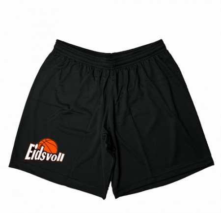 Eidsvoll enkel treningsshorts, sort - jente/dame modell