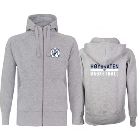 Høybråten hettejakke - gråmelert
