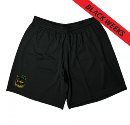 NTNUI enkel treningsshorts, sort - jente/dame modell