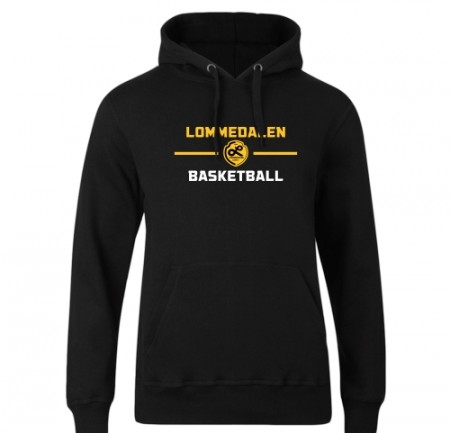 Lommedalen Basketball hettegenser - sort