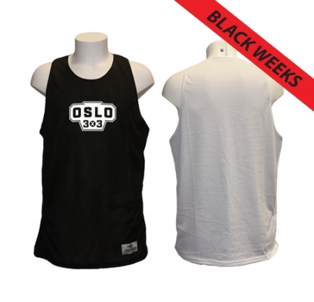 Oslo 3x3 treningssinglet - sort