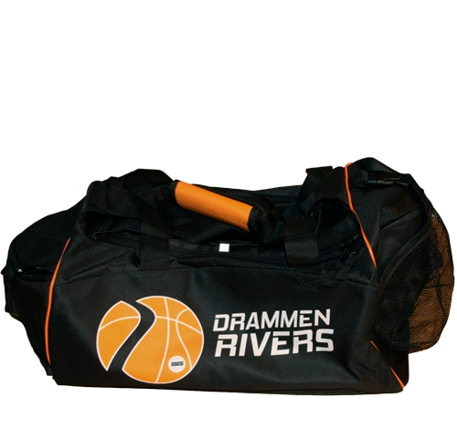 Spesialprodusert basketball bag for Drammen Rivers. NB! Ved trykk av personlig navn frafaller bytterett.