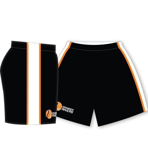 Kamp shorts, jente/kvinne modell for Drammen Rivers