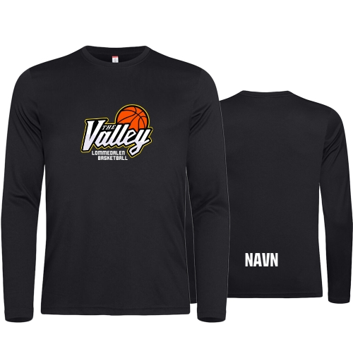 Teknisk langermet t-shirt med transfer trykk. NB! Ved trykk av personlig navn frafaller bytterett.