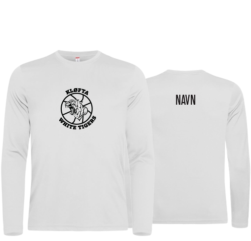 Teknisk langermet t-shirt med transfer trykk. NB! Ved trykk av personlig navn frafaller bytterett.