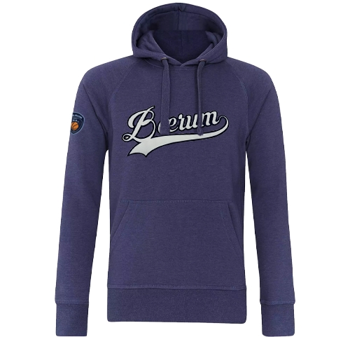 Kvalitets-hettegenser i merket Tracker med applikert logo i front og på arm.