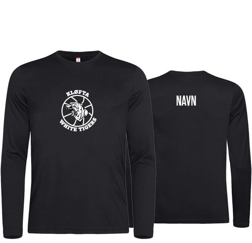 Teknisk langermet t-shirt med transfer trykk. NB! Ved trykk av personlig navn frafaller bytterett.
