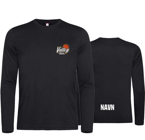 Teknisk langermet t-shirt med transfer trykk. NB! Ved trykk av personlig navn frafaller bytterett.